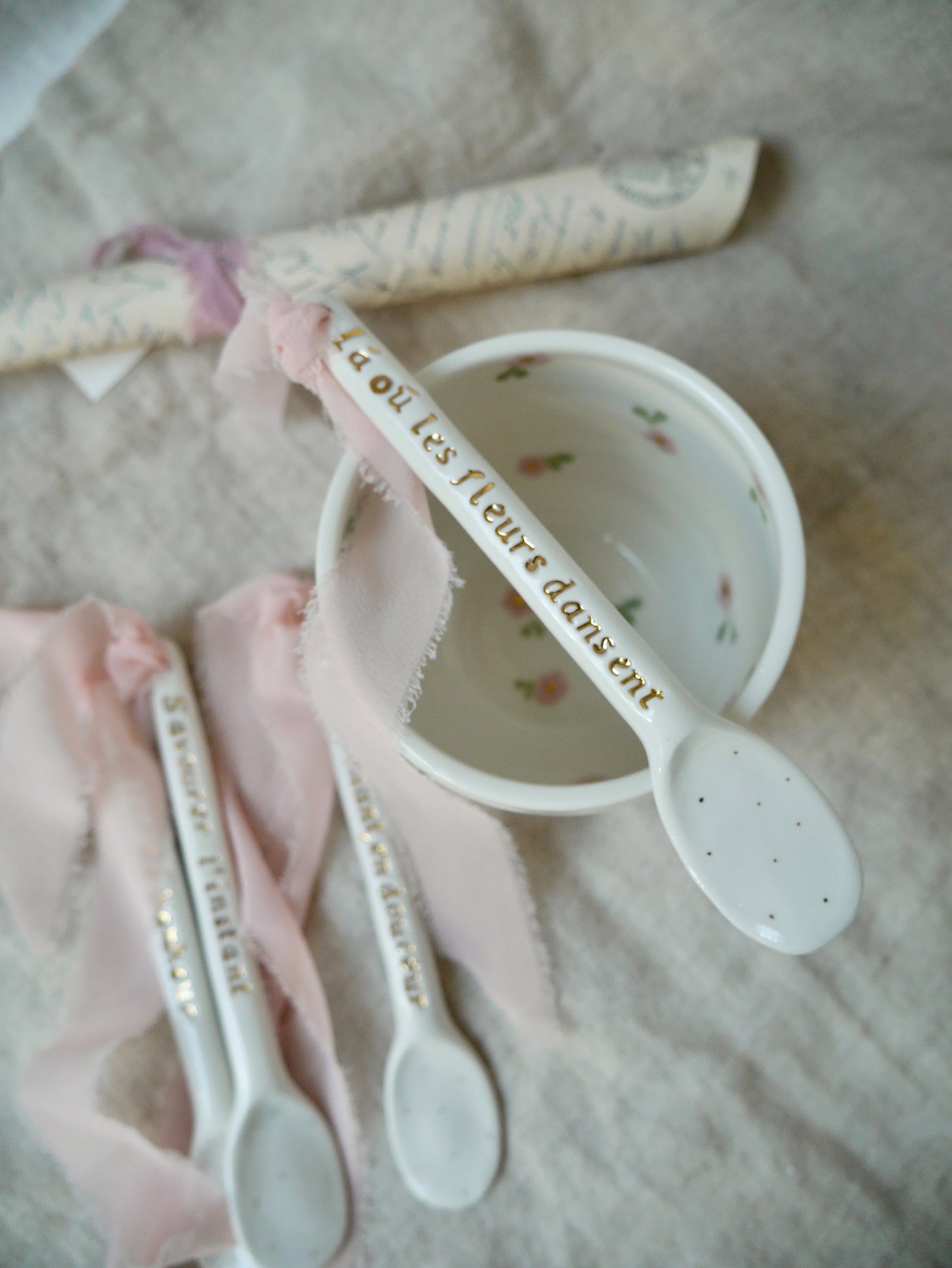 Petite Cuillère en Porcelaine