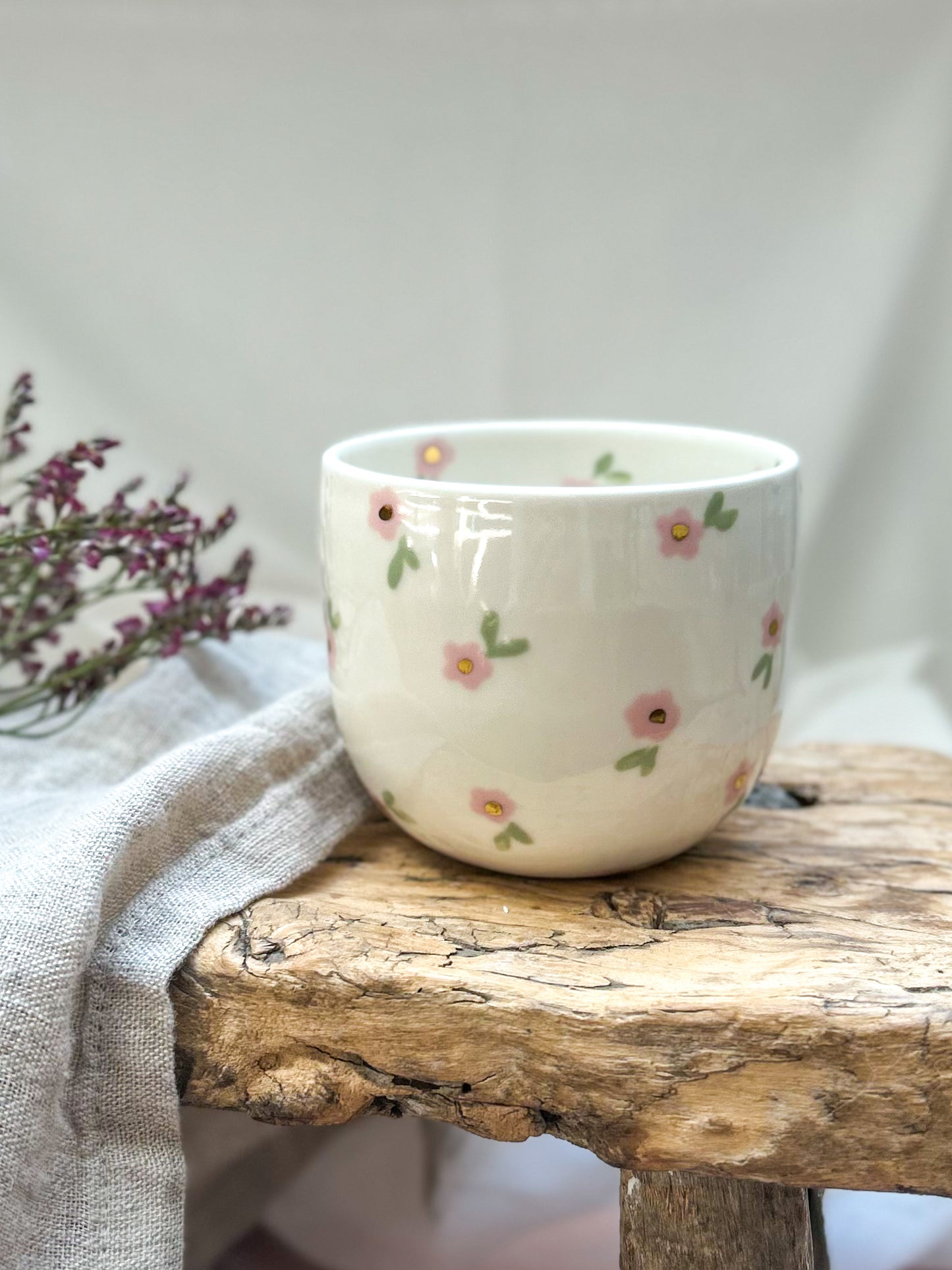 Tasse Myosotis rose