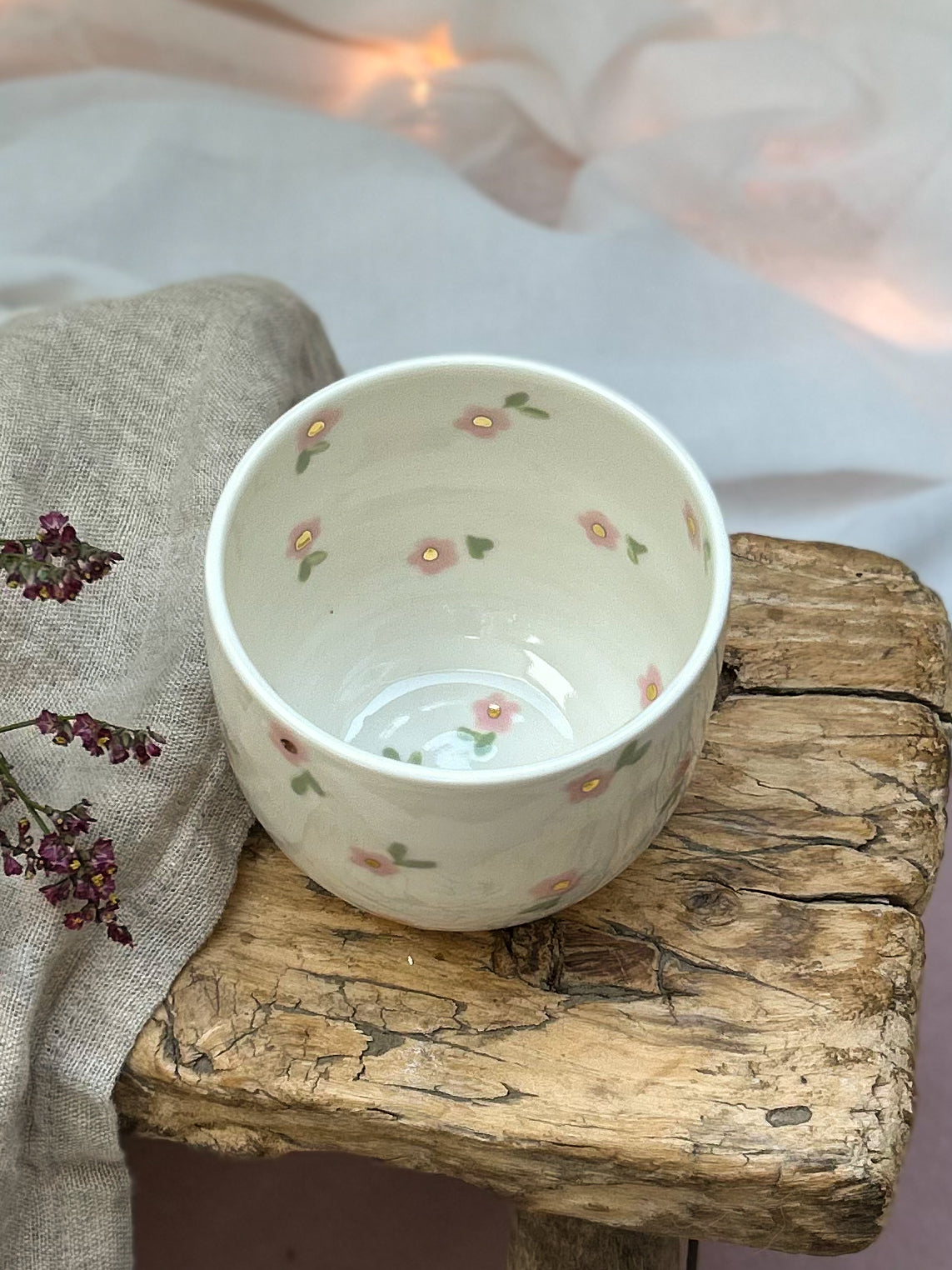 Tasse Myosotis rose
