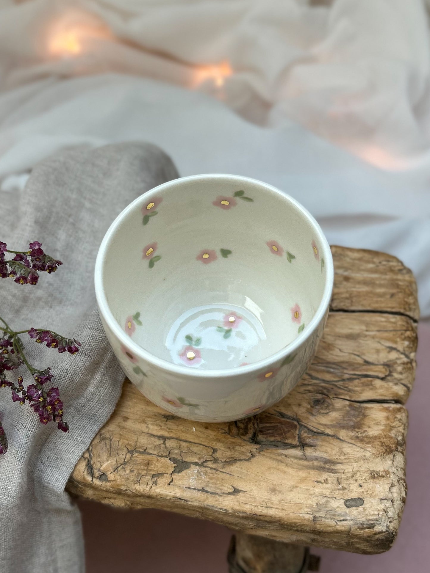 Tasse Myosotis rose