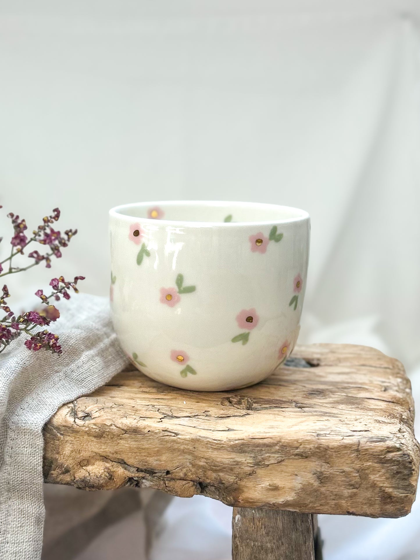 Tasse Myosotis rose