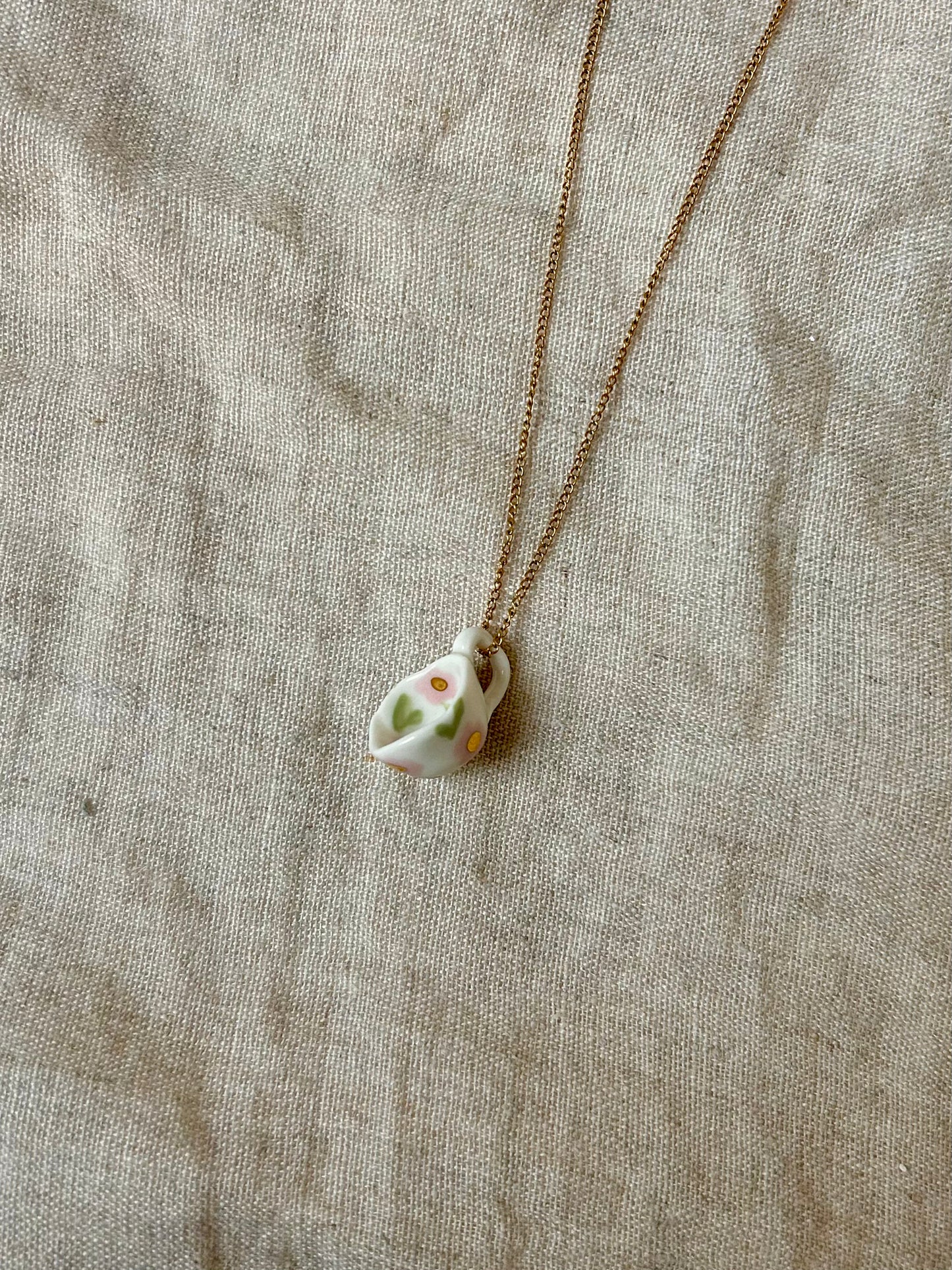 🌸 Mini Tasse Pendentif
