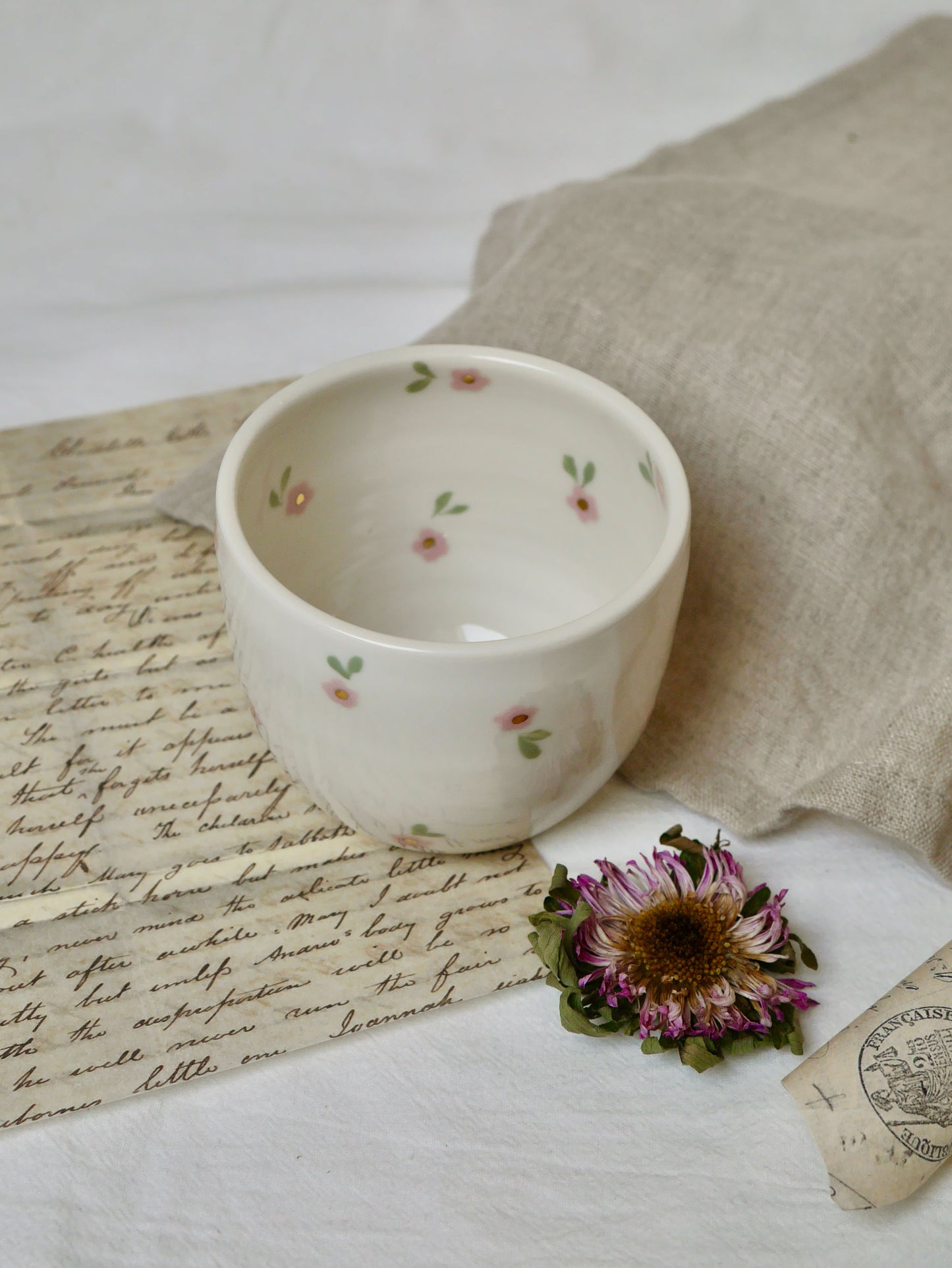 Tasse Myosotis rose